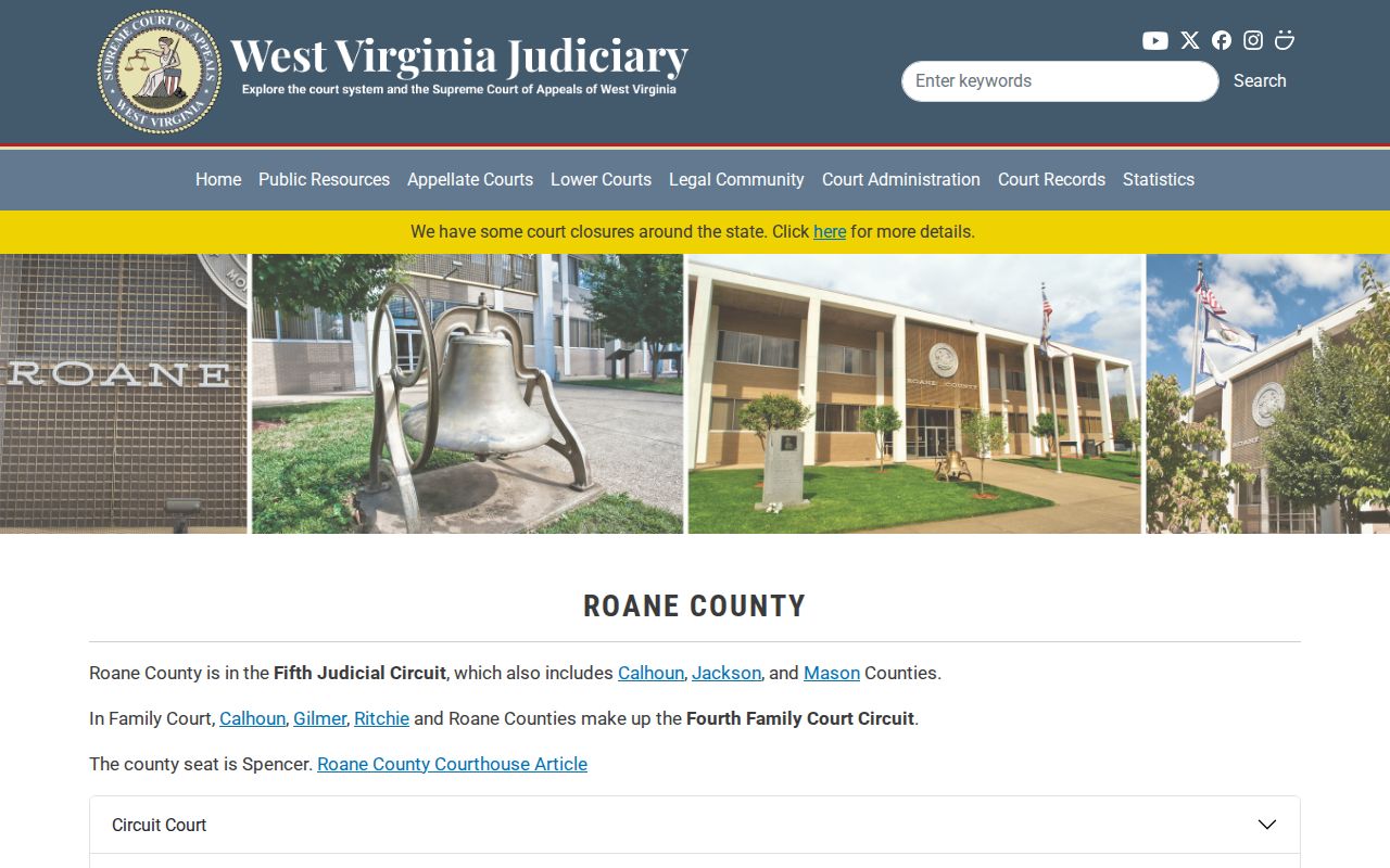 Roane County criminal history court directory